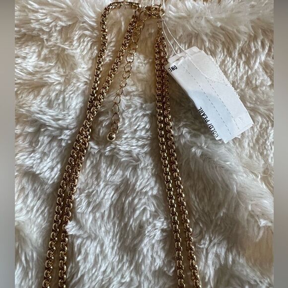 NEW NORDSTROM Gold Double Fancy Chain - Picture 3 of 5